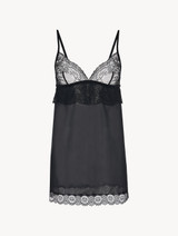 Black Leavers lace slip_0