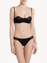 Black Leavers lace Carioca bra_1