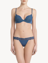 Cornflower blue Leavers lace Brazilian brief_1