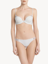 Soft white Leavers lace thong brief_1