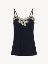 Dark blue jersey camisole_0