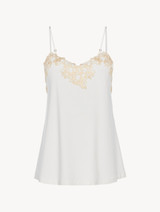 White jersey camisole_0