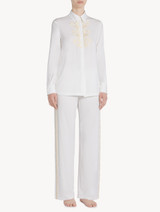 White plain jersey trousers_3