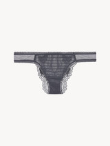 Grey Leavers lace Brazilian briefs_0