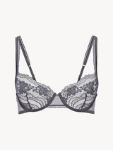 Grey Leavers lace underwired bra_0