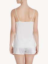 Camisole in white modal jersey with embroidered tulle_2