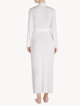 Robe in white modal jersey_2