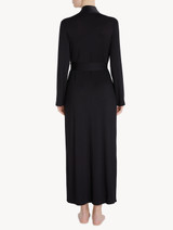 Robe in black modal jersey_2