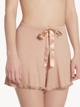 Short pyjamas in beige viscose stretch jersey_3