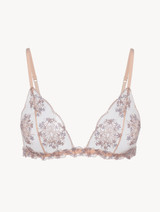 Triangle Bra in beige embroidered tulle_0