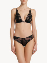 Triangle Bra in black embroidered tulle_1