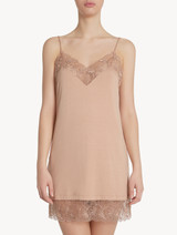 Slip Dress in beige viscose stretch jersey_1