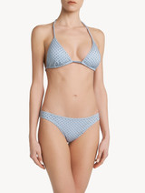 Low-rise Bikini Briefs in azure blue with diamante detail_1
