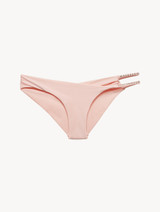 Low-rise Bikini Briefs in rose pink with cutout detail_0