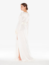 White long silk robe with ivory frastaglio_2