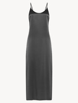 Silver silk long nightgown_0