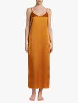 Topaz yellow silk long slip_1