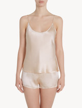 Blush pink silk pajama shorts_1