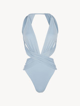 Swimsuit in azure blue_0