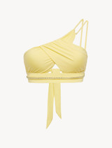 Asymmetric Bikini Top in yellow_0