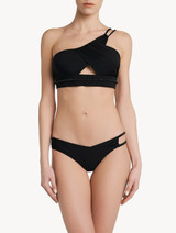 Asymmetric Bikini Top in black_1