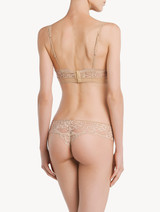 Push-up Bra in beige Lycra with Leavers lace_2