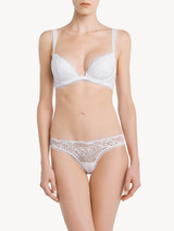Push-up Bra in white Lycra with Leavers lace_1