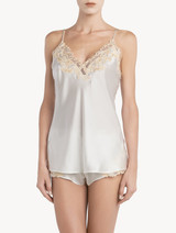 White silk satin camisole with frastaglio_1