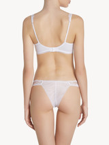 Brazilian Brief in white Lycra with Leavers lace_2