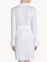 Robe in white modal stretch with Leavers lace_2