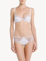 Balconette Bra in white tulle and Lycra_1