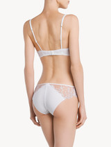 Balconette Bra in white tulle and Lycra_2