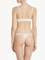 Thong in white tulle and Lycra_2