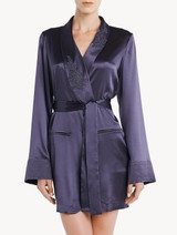 Robe in violet silk satin with embroidered tulle_1