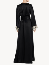 Black long robe with frastaglio_2