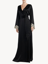 Black long robe with frastaglio_1
