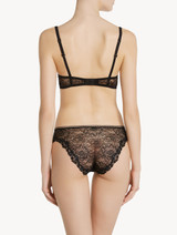 Medium Brief in black Lycra and lace with sheer floral black_2
