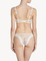 Brazilian Brief in off-white Lycra with Leavers lace_2