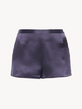 Violet silk pajama shorts_0