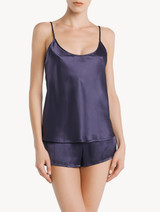 Violet silk pajama shorts_3