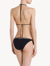 Ribbon Bikini Briefs in black lycra_2