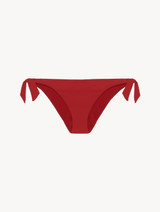 Ribbon Bikini Briefs in deep red_0