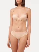 Push-up Bra in beige recycled Lycra_1