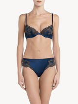 Blue push-up bra with frastaglio_1