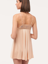 Slip Dress in beige stretch viscose_2