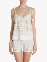 Shorts in off-white cotton_3