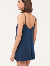 Slip Dress in blue modal silk jersey_2