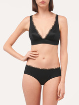 Triangle Bra in black rayon_2