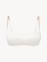 Bralette in off-white rayon_0