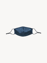 Dark blue silk face covering_0
